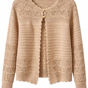 Source Unknown Tan Women's Cardigan